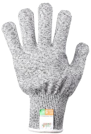 ThreeH Gants Anti-coupures pour enfants, protection de niveau 5 pour la sculpture sur bois, le tamisage, la cuisine, le jardin et la cuisine GL02 XXS
