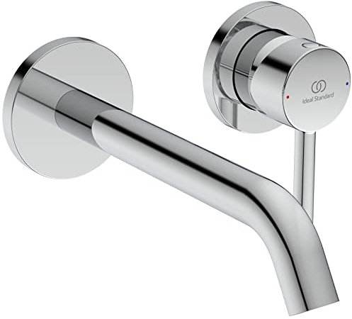 Ideal Standard - Ceraline, Miscelatore monocomando per lavabo per installazione a parete, Parti esterne, Cromato
