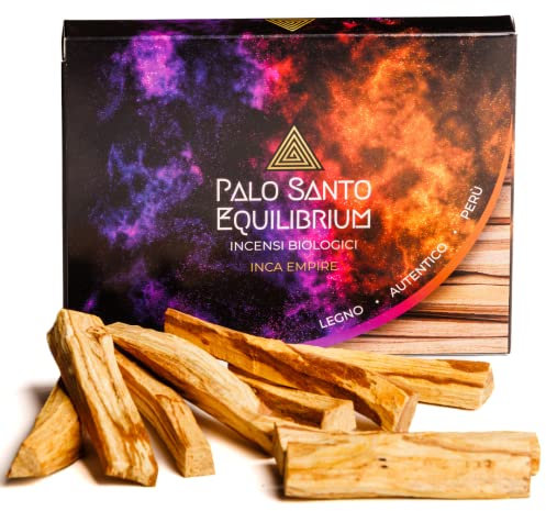 PALO SANTO EQUILIBRIUM - Original Palo Santo Holz-Heilig-Peru 9 Stangen - 100% Natürlich - Räucherhölzer - GRATIS Ebook Gratis-Meditation-Reinigung - Wohlbefinden
