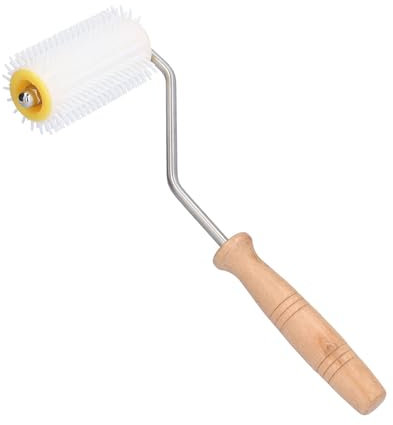Honigschleuder-Entdeckelungsnadel, Imkerei-Bienenkamm-Honig-Nadelwalzen-Entdeckelungswerkzeug mit Holzgriff für Imkerei-Werkzeug