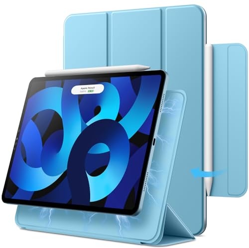 JETech Magnetic Case for iPad Air 11-Inch M4/M3/M2 (2026/2025/2024), iPad Air 5/4 (2022/2020 5th/4th 10.9-Inch), iPad Pro 11 (2018), Magnetic Attachment, Slim Tablet Cover (Blue)