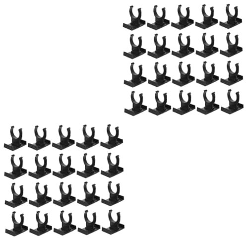 Hemobllo 40 STK Schrankfüße Möbelbeine Passen Clips An Tischbeinverlängerungen Kick Sockelleisten Clip Klemmen Schwere Ausführung Möbelbein-fuß-Clips Möbelnivellierer Sofa Plastik