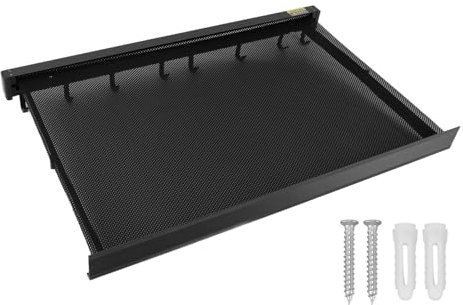 Fuerdich Wäscheständer, 60cm Platzsparender Wandwäschetrockner ausziehbar Wäscheständer klappbar Wäschetrockner Wand Wäscheleine Wandmontage Wäschetrockner aus hochwertigem (Black)