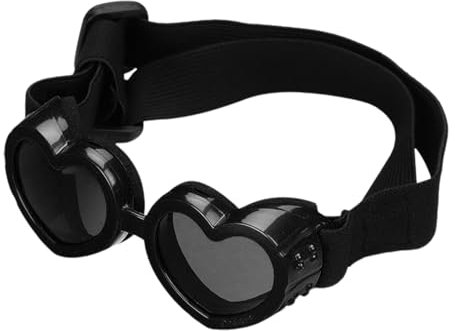 Hunde-Sonnenbrille in Herzform,Herz-Sonnenbrille für Hunde,Antibeschlag-Sonnenbrille für Haustiere | Anti-Fog-Sonnenbrille mit verstellbarem Riemen für Haustiere, Hunde-Sonnenbrillen, Hundebrill