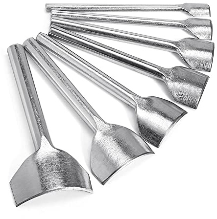 EXMDLLY 7 StüCk BogenföRmiger Lederhandwerk Stanzen 1/4 Runder Leder Cutter Stanzen für Basteln Gurt GüRtel, Brieftasche und Tasche, 10-40 Mm
