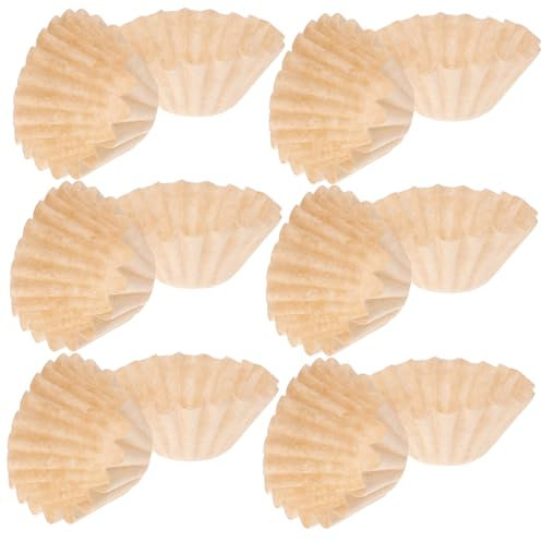 OFFSCH Filtros De Café Forma De Pastel 50 Unidades Sin Blanquear 185 Papel De Filtro De Café Para Goteo Manual 1-2 Tazas Uso Doméstico