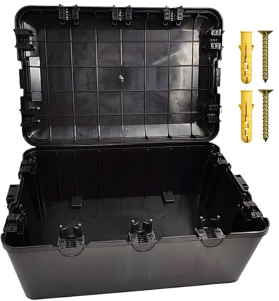 Outdoor Electrical Box - Large Outdoor Electrical Box Waterproof - Waterproof Box and Cord Safety Housing, Electric Power Cord Boxes for Plug, Outlet, Halloween, Christmas String Lights
