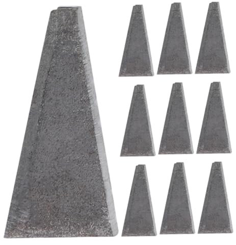 UKCOCO 20pcs High Carbon Steel Triangle Wedge Handle Kit Garden Sharpening Tool Wedge Tool Reinforcement