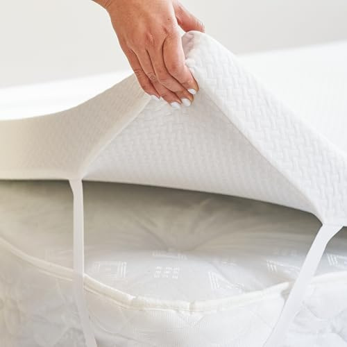 DURAFOAM | 4 Inch Memory Foam Mattress Topper Small Single Size Bed - Orthopaedic Mattress Pad with Bamboo Cover for Small Single Size Bed 75x190 cm, Ideal for Back Pain Relief