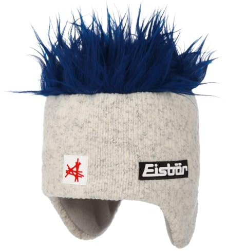 Eisbär Mütze mit Haaren Herren & Damen Cocker Ski Austria - Unisex mit Fleece schützt vor Kälte und Wind - Herrenmütze Damenmütze Sportmütze Haube aus Österreich
