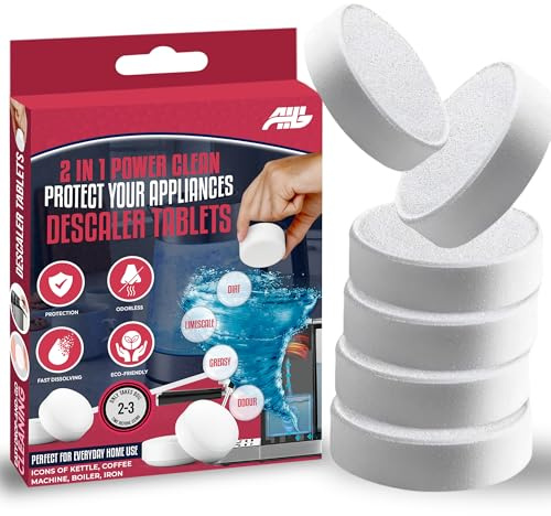 AHG Kettle Descaler Tablets – 1 Pack (6 Tablets) | Fast-Acting Limescale Remover for Kettles & Coffee Machines | Universal Descaling Tablets for Espresso, Pod Machines & Steam Irons