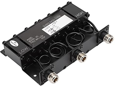 Pongnas Duplexor de 6 Cavidades UHF de 10 W para Calidad Mejorada: Repetidor de Radio TX 454,175 MHz y RX 464,175 MHz