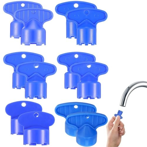 KRFWGUU 12 Pezzi Chiave Rompigetto Per Rubinetti Per M16,5/M18,5/M19/M21,5/M22,5/M24, Chiave Per Aeratore Per Rubinetto, Per Filtro Incasso Aeratore A Scomparsa, Per Rubinetti Da Cucina E Bagno
