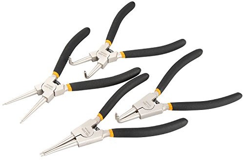 Tolsen PN11051518200171081 Kit di 4 pinze a punta tonda lunghezza 180 mm