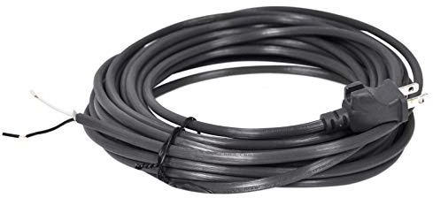 35 Foot Gray 12A 17/2 Vacuum Power Cord with Polarized Plug