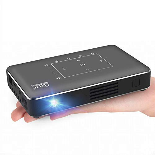 MU Portátil Pico Proyector, Teléfono Móvil Elegante Mini Bolsillo Dlp Android Proyector de Vídeo 300 Lúmenes Ansi con Bt4.0 / Usb/Hd-In / 2 Gb de Ram,UNA,Un tamaño