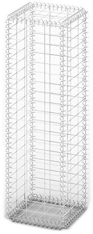 pedkit Gabionen mit Deckel 100 x 30 x 30 cm, Wand Sitzfläche Stein-Gabionen Steinzaun Drahtkorb, Steingabionen Säule Steinkorb Verzinkter Draht