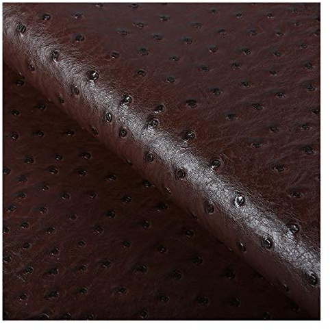 Konstläderark Strutsmönster 138x100cm 54 '' X39 '' PU Konstläder Vinyl Läderduk För Klädsel, DIY Hantverk Hårbåge örhänge, Väskor(Color:30)