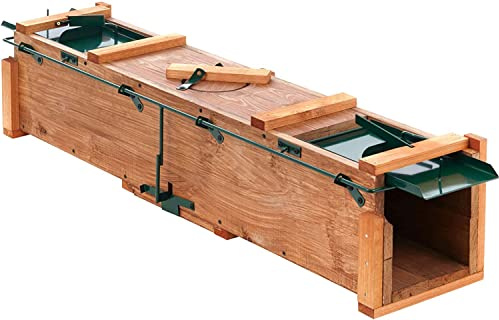 Holzkastenfalle Marderfalle 120cm Tierfalle Holzfalle Kastenfalle Marder Dachs Katze