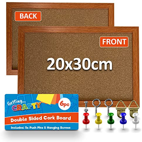 Petit tableau en liège avec épingles, vis et support mural,A4,Tableau d'affichage, tableau d'affichage en liège, panneaux d'affichage pour la maison, tableaux d'affichage pour la maison