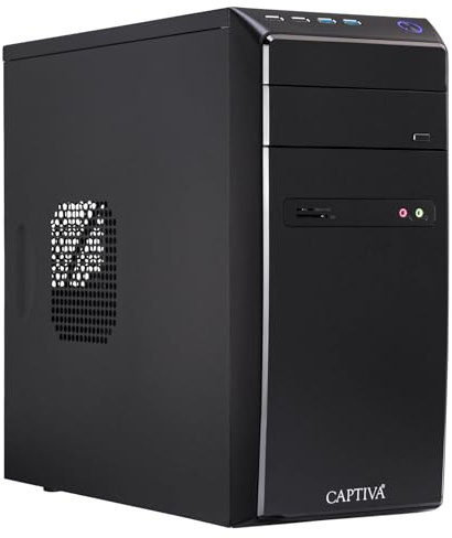 Captiva PC Power Starter R65-473 I AMD R5 5600G I Mainboard B550M I 8GB DDR4 RAM I Radeon Graphics I 500GB M.2 SSD I ohne Windows I Office Personal Computer Business Tower I WLAN I USB