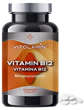VITAMINA B12 - VITOLAMIN® - 365 COMPRIMIDOS VEGETARIANOS - Contribuye al metabolismo energético normal, al sistema inmunológico y a la función nerviosa normal