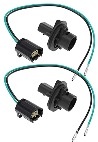 eMagTech 2 juegos de arnés de luz trasera compatible con Defender XBP100180 STC1188 conector de indicador trasero enchufe y soporte de bombilla conjuntos de iluminación