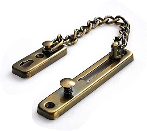 Türkettenschloss, Riegeltorriegel, Verriegelungssicherheitsbegrenzer, Edelstahl-Türkette, Türschloss, Türriegel, Diebstahlsicherung, Sicherheitskette, Türschnalle, Haspe (3 Stück)