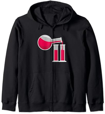 Wine for pharmacist with wine bottle Zip Hoodie
