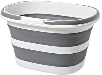 BZJPRFC Cubo Plegable De 16 litros (4,2 Galones) For Limpiar Fregona, Cubo De Plástico Plegable con Ruedas Adecuado For Limpieza De Casa, Camping Y Vehículos Recreativos (Size : 16L (4.2 Gallon))