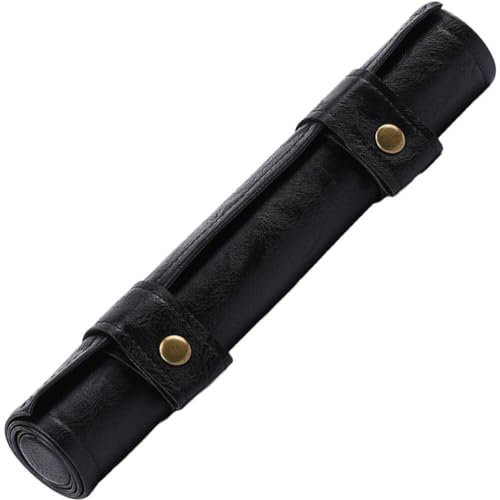 Fituenly Klappbares Würfelmatten-tablett, Rollmatte Mit Reißverschluss, Pu-Leder, Würfel-aufbewahrungsbox, Halter, Würfeltablett-aufbewahrung Für Brettspiele, Schwarz