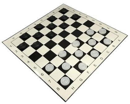 EHJRE Reise Dame Brett, Strategiespiel, Tragbares Damespiel für Unterwegs, für Den Innenbereich