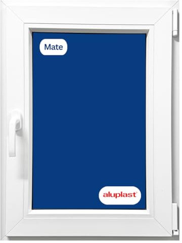 Ventana PVC Reforzada 600x800 Blanca | Oscilobatiente Derecha | Cristal Climalit Mate | Perfil Aluplast | Entrega 24/48h