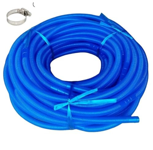 Washing Machine Hose 1PC I.D 16/20/32mm Length 1 10m Corrugated Drain Hose Drainage Pipe Outlet Pipe Double Cylinder Washing Machine Water Inlet Hose(Blue INNER DIAMETER 16MM_LENGTH 1M)