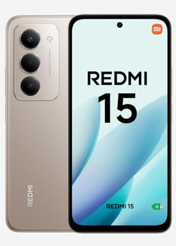 XIAOMI Redmi 15 – Smartphone 6 + 128 GB, Grigio Titano, display da 6,9 120Hz, processore Snapdragon® 685, fotocamera da 50 MP, batteria da 7000 mAh, caricabatterie non incluso