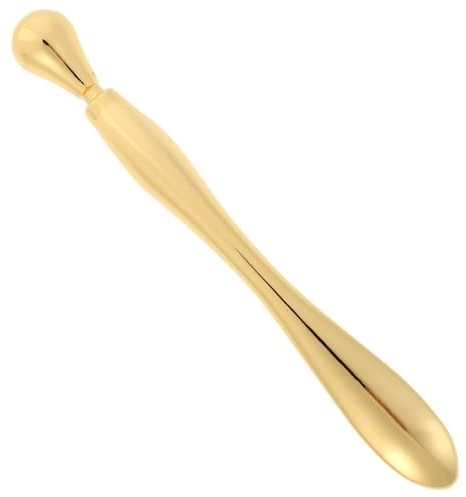 TOGEVAL Goldener Augencreme Massagestab aus Zinklegierung zur Linderung von Augenmüdigkeit und Sanfter Augenmassage Kompakt zum Mitnehmen in Tasche oder Geldbörse