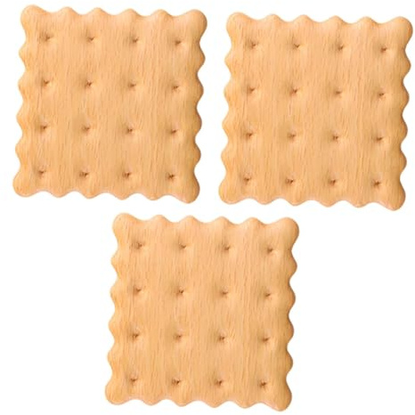 VALICLUD 3pièces Dessous De Bois Naturel pour Tasses à Café Coussinets Antidérapants Et Résistants Chaleur pour Protection De Table