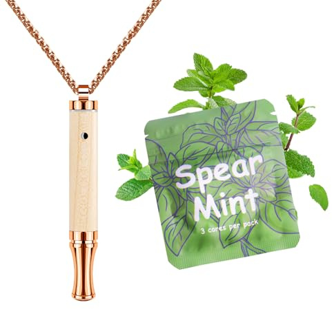ASTOFLI Adult Quit Smoking Breathing Necklace: Adjustable Air Inhaler Stop Smoking Aids Fidget for Stress Anxiety Relief Smokless Inhaler - Air Outlet Breathing Necklace to Quit Smoking and Vape
