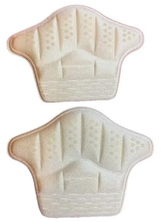 13 par vadderade hälgrepp och inlägg för kvinnor och män, halkfria skokuddar, bekväm passform för skor för stora (beige)