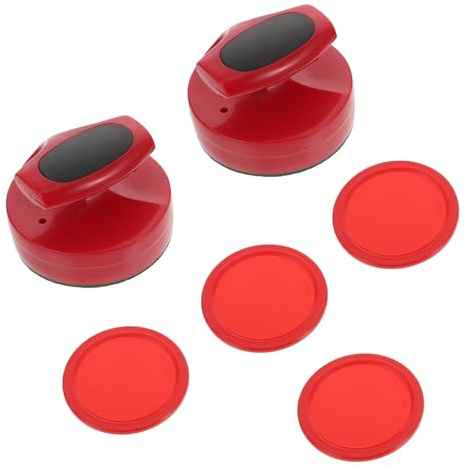 UTHCLO Ensemble 1 Set Pousseurs et Palets de Hockey sur Air en Plastique Solide 94mm pour Table de Hockey sur Air Accessoires de Remplacement Sport et Loisirs