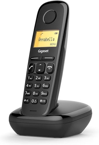 Gigaset A170 - Cordless DECT Telephone - Illuminated Graphic Display - Easy to Use - Simple Installation, Black [UK Version]