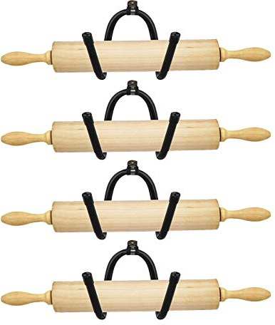 Rolling Pin Holder Rolling Pin Display Rack Rolling Pin Storage - Hardware Included - No Rolling Pin - 4/PK