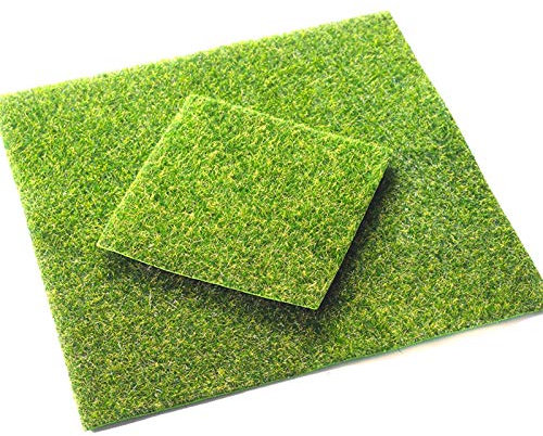 FOGUO Premium Kunstrasen, Synthetischer Garten Rasen, Simulation Rasen für Garten Balkon Haus Deko, Kunstrasen Teppich für den Innen und Außenbereich, Gras zum Basteln für Miniatur-Ornament