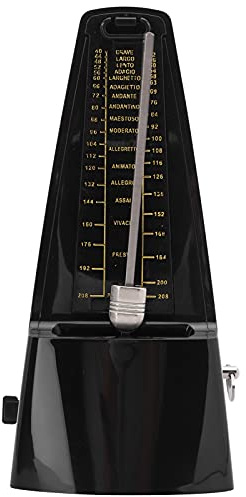 Mechanisches Metronom, einfach zu bedienendes Tempi-Metronom für Musiker für Labore für Lagerhallen(schwarz)