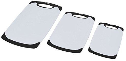 Ruilogod Cucina nonlip resistente al calore che affetta tagliare il tagliere 3 in 1