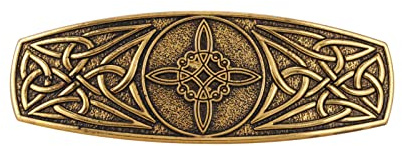 kkjoy Vintage Metall Haarspange Gold, Keltische Knoten Haarklammer Groß, Hexenknoten Haarnadeln, Gothic Haarspangen Damen, Braut Haarschmuck Hochzeit, Bananenspange für Frauen und Mädchen