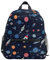 CHIFIGNO Kinder-Rucksack, niedlicher Schulrucksack, kleiner Reiserucksack für Mädchen, Jungen, Kindergarten, Grundschule, Cartoon Weltraum mit Planeten, Small