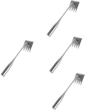 Yardwe 4pezzi Rastrello Erbacce Inossidabile Strumento Portatile per Giardinaggio per Rimuovere Erbacce e Facile e