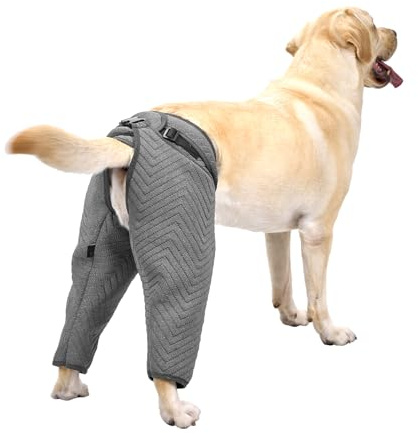 Arblina Tuta Post Operatoria Cane, Body Cane Post Operatorio, Tuta di Recupero Postoperatorio per Cani Maschi e Femminili, Manicotti Protettivi per le Gambe per Cani di Piccola/Media/Grande Taglia