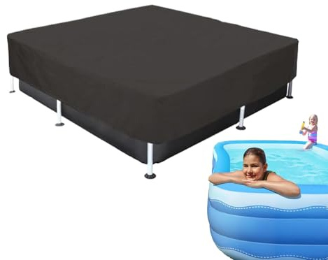 Rectangular Pool Hatches, Family Pool Covers | Rectangular Swimming Cream Ponde Swimming UV Protector Dustproof to Waterproof
